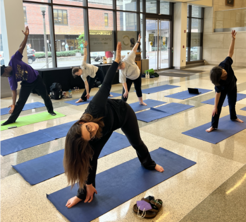 Mindfulness Stretch at Wallace Tumor Center Lobby